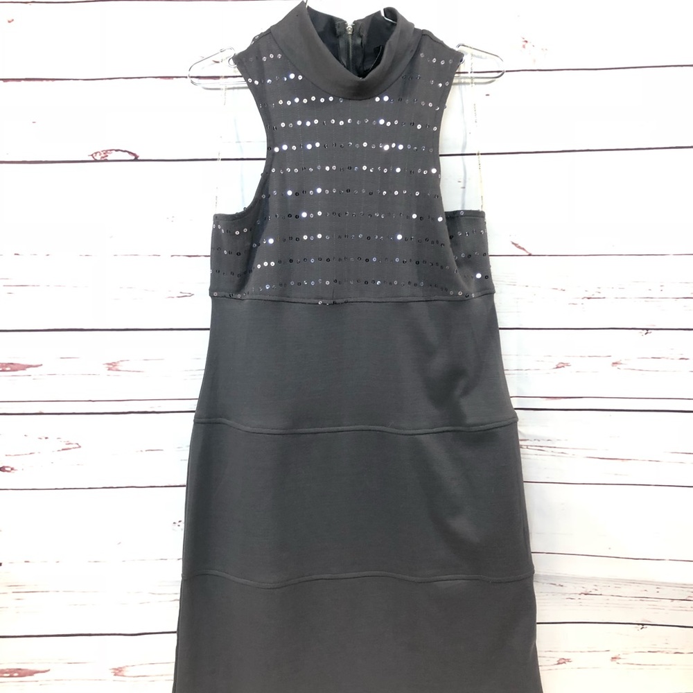 Alyn Paige gray Dress